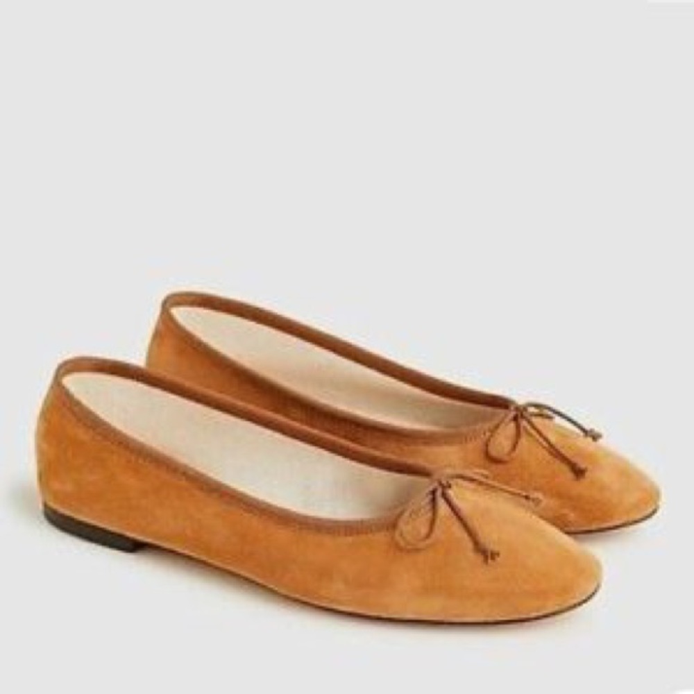 J.Crew Zoe ballet flats in suede
